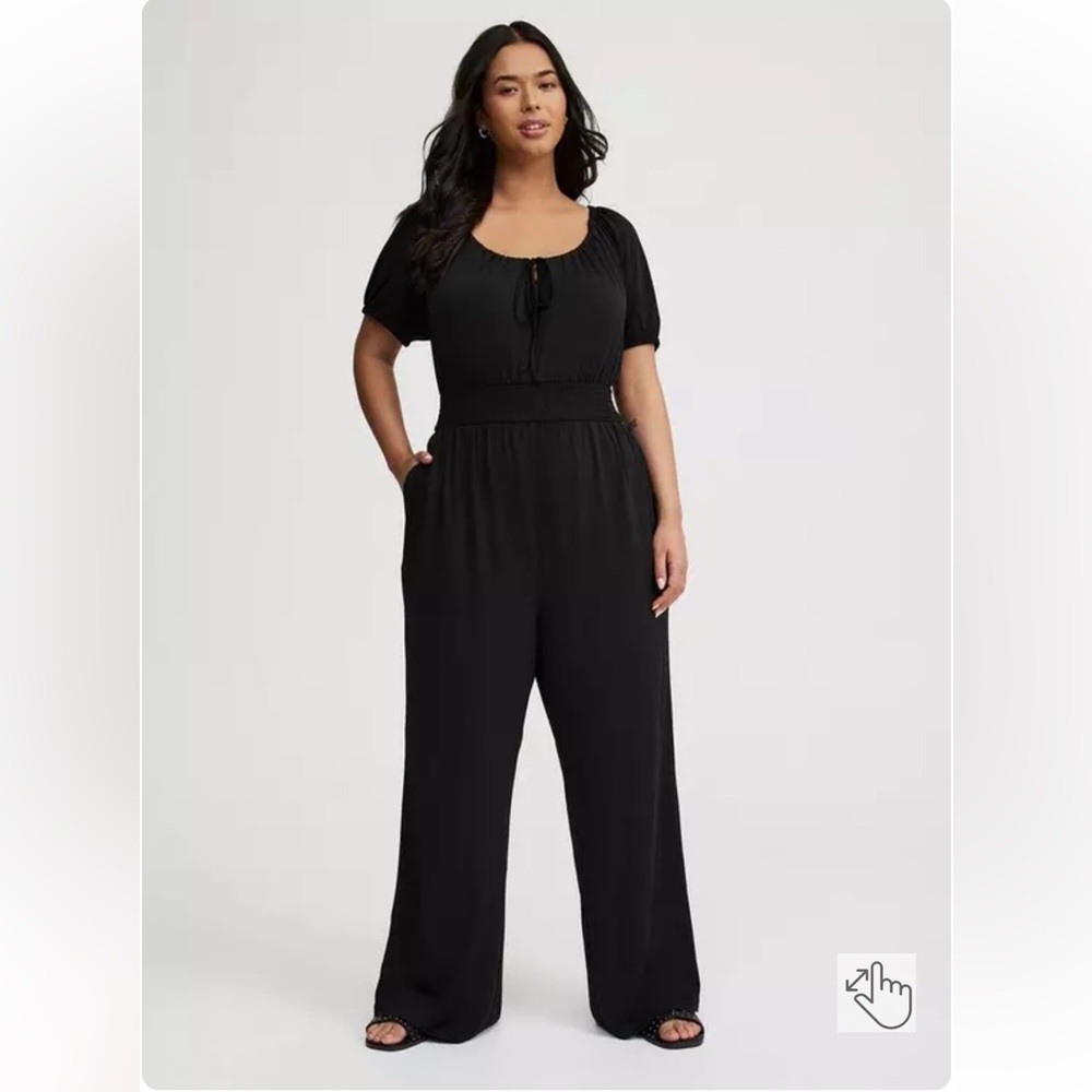 Torrid Puff Sleeve Jumpsuit Size 3